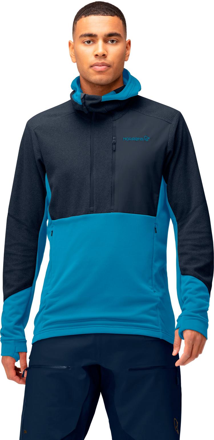 Norr&oslash;na Norr&oslash;na Thermal Pro Kapuzenshirt Herren - hawaiian surf-indigo night - 0 | SportScheck