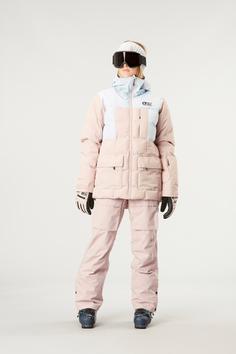 Rückansicht von Picture Face it Snowboardjacke Damen shadow gray