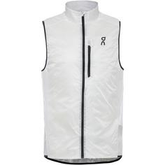 On WEATHER VEST Laufweste Herren white-black