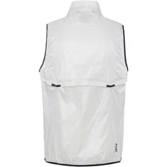 Rückansicht von On WEATHER VEST Laufweste Herren white-black