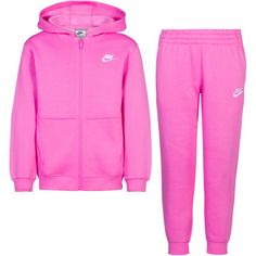 Nike NSW CLUB FLEECE Trainingsanzug Kinder playful pink-white