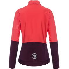 Rückansicht von Endura FS260-Pro Jetstream Fahrradjacke Damen aubergine