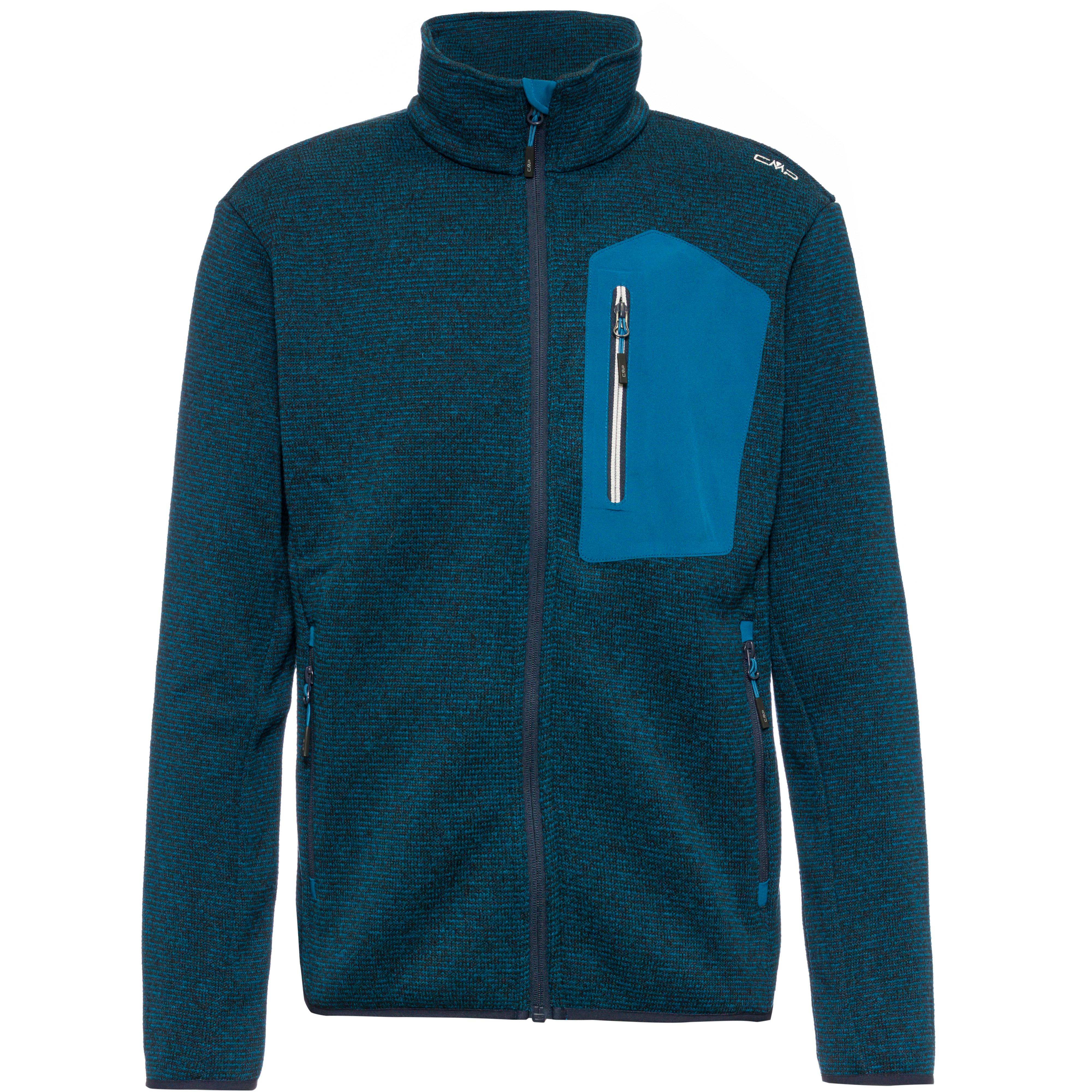 CMP Strickfleece Herren petrol-black blue