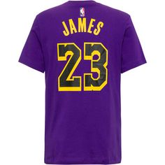 Rückansicht von Nike LEBRON JAMES LOS ANGELES LAKERS Fanshirt Herren field purple