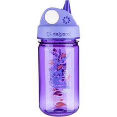 Nalgene Grip-n-Gulp 0,35L Trinkflasche Kinder violett eule