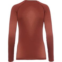 Rückansicht von Odlo PERFORMANCE WARM ECO Funktionsshirt Damen spiced apple