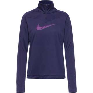 Nike DRI FIT SWOOSH Funktionsshirt Damen purple ink-disco purple