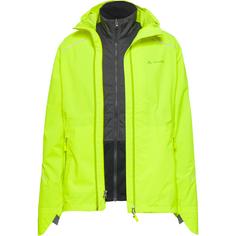 VAUDE Yaras 3in1 Fahrradjacke Herren neon yellow-uni