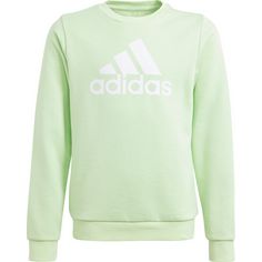 adidas Sweatshirt Kinder semi green spark-white