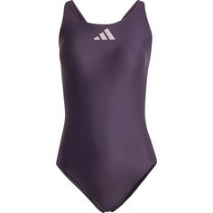adidas 3 BARS SUIT Schwimmanzug Damen aurora black-preloved fig