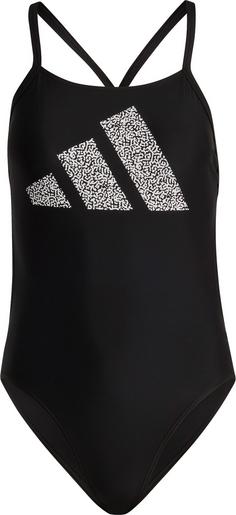 adidas 3BARS PR SUIT Schwimmanzug Damen black-white