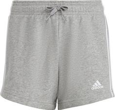 adidas 3 STRIPES Sweatshorts Kinder medium grey heather-white