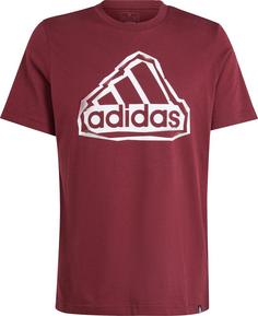 adidas Badge of Sports T-Shirt Herren shadow red