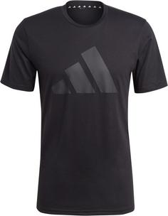 adidas Train Essentials feelready Logo Funktionsshirt Herren black-black