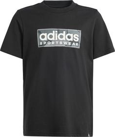 adidas CAMO T-Shirt Kinder black