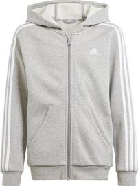 adidas 3 STRIPES Sweatjacke Jungen - medium grey heather-white