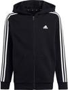 adidas 3 STRIPES Sweatjacke Jungen - black-white