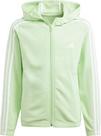 adidas 3 STRIPES Sweatjacke M&auml;dchen - semi green spark-white