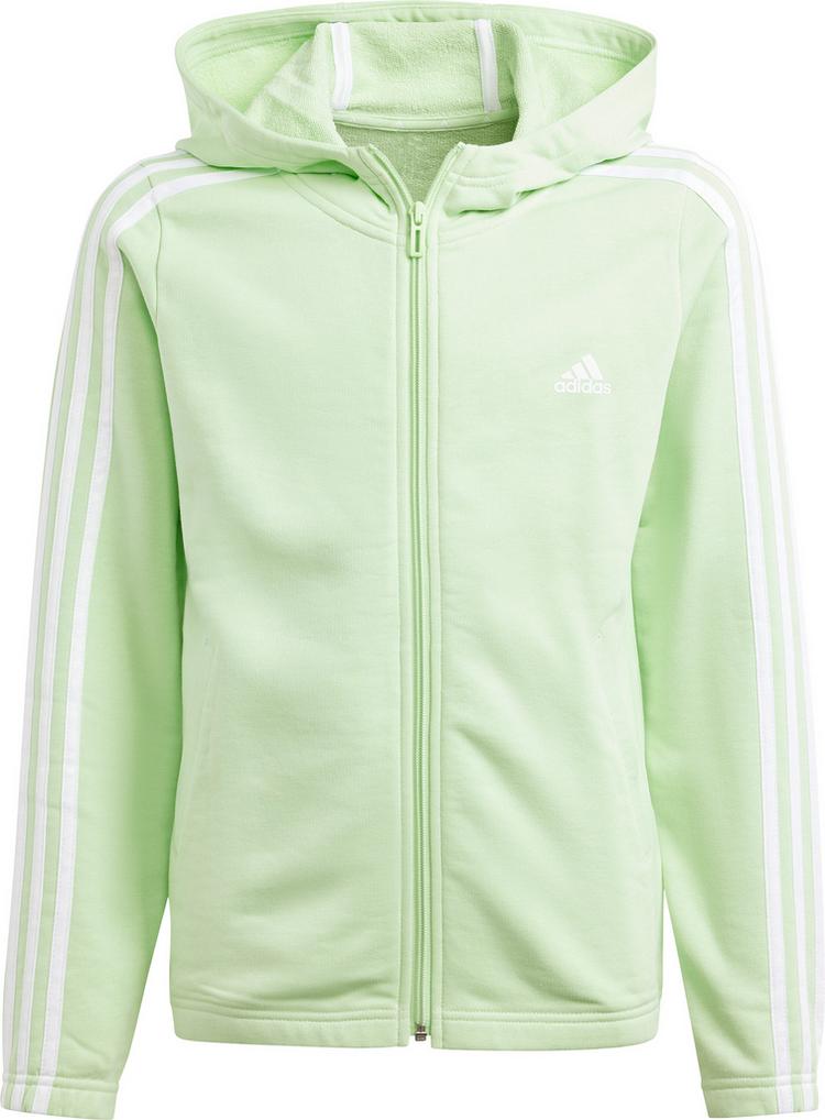 adidas adidas 3 STRIPES Sweatjacke M&auml;dchen - semi green spark-white - 0 | SportScheck