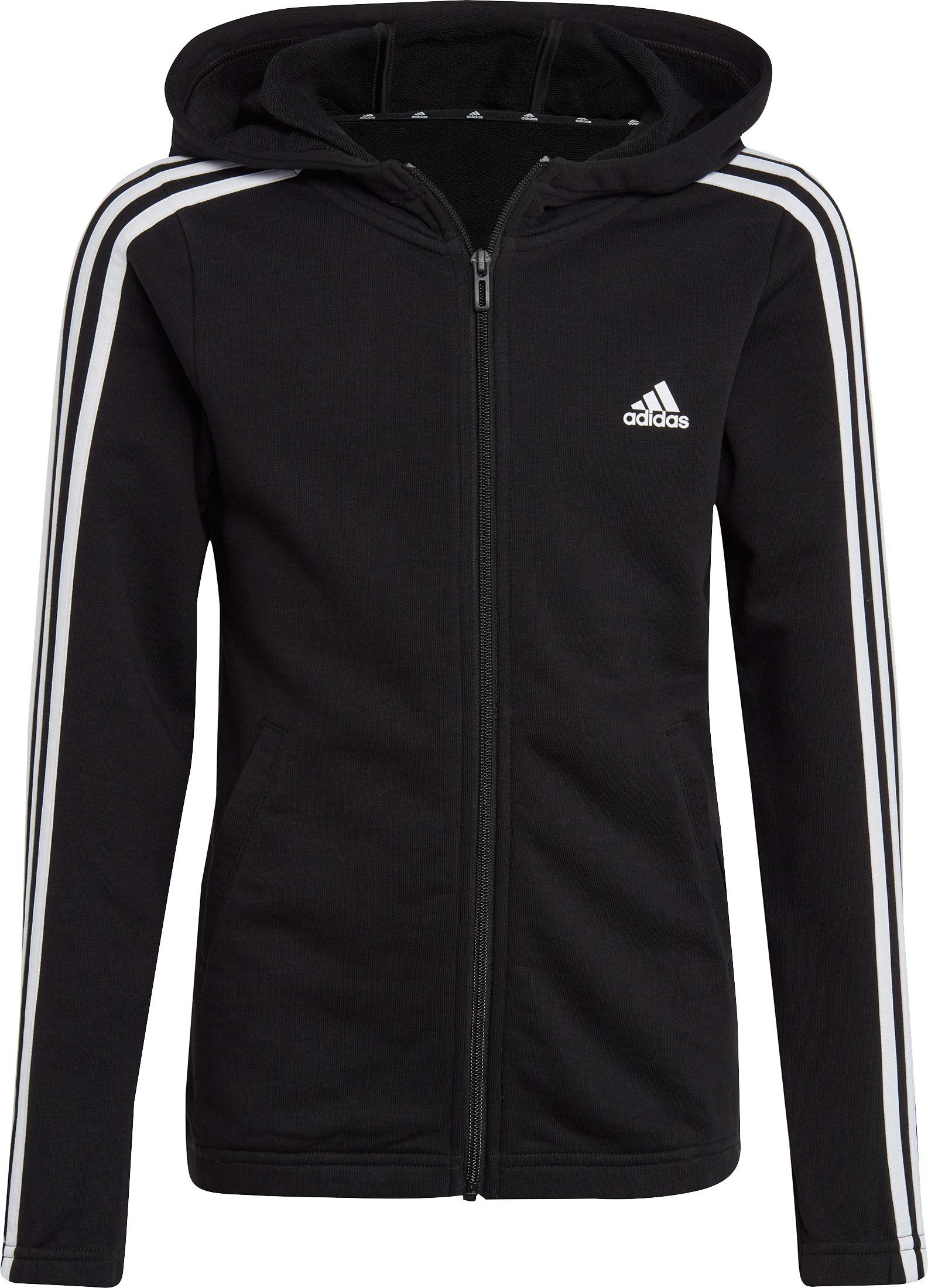 Adidas 3 STRIPES Sweatjacke Madchen black white im Online Shop von SportScheck kaufen