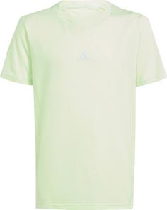 adidas D4T Funktionsshirt Kinder semi green spark-reflective silver