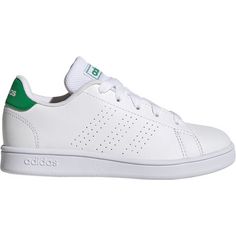 adidas ADVANTAGE K Sneaker Kinder ftwr white-green-core black