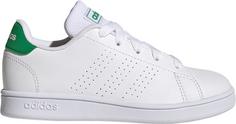adidas ADVANTAGE K Sneaker Kinder ftwr white-green-core black