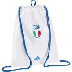 adidas Italien EM24 Turnbeutel white-blue