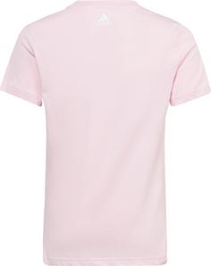 Rückansicht von adidas T-Shirt Kinder clear pink-white