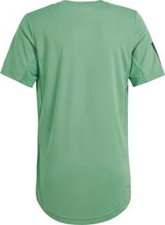Rückansicht von adidas CLUB Tennisshirt Kinder preloved green