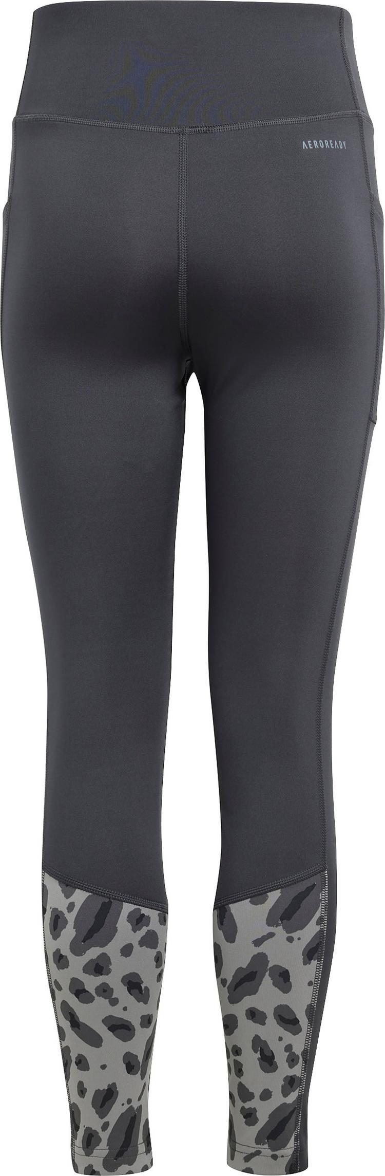adidas adidas AOP OPT Tights M&auml;dchen - carbon-grey three-grey five-black - 0 | SportScheck