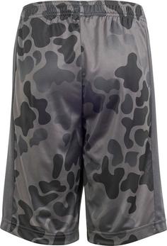 Rückansicht von adidas TRAIN ESSENTIALS AOP Funktionsshorts Kinder grey six-black-grey four