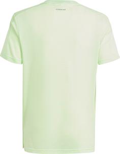 Rückansicht von adidas D4T Funktionsshirt Kinder semi green spark-reflective silver