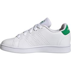 Rückansicht von adidas ADVANTAGE K Sneaker Kinder ftwr white-green-core black
