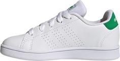 Rückansicht von adidas ADVANTAGE K Sneaker Kinder ftwr white-green-core black