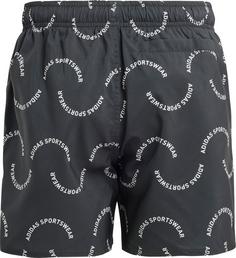 Rückansicht von adidas WVE CLX SL Badeshorts Kinder black-off white