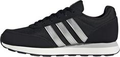 Rückansicht von adidas Run 60s Sneaker Damen core black-silver metallic-core white