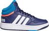 adidas HOOPS MID 3.0 K Sneaker Kinder - dark blue-blue rush-turbo