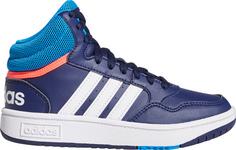 adidas HOOPS MID 3.0 K Sneaker Kinder dark blue-blue rush-turbo