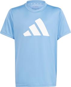 adidas TRAIN ESSENTIALS Funktionsshirt Kinder blue burst-white