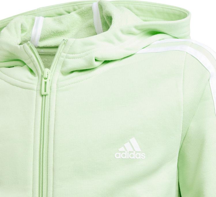 adidas adidas 3 STRIPES Sweatjacke M&auml;dchen - semi green spark-white - 0 | SportScheck