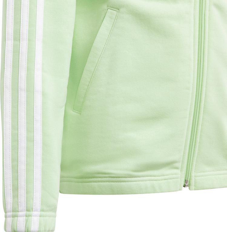 adidas adidas 3 STRIPES Sweatjacke M&auml;dchen - semi green spark-white - 2 | SportScheck