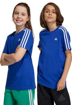 Rückansicht von adidas T-Shirt Kinder semi lucid blue-white
