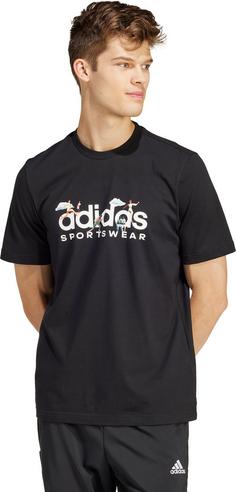 Rückansicht von adidas Landscape T-Shirt Herren black