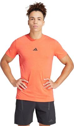 Rückansicht von adidas Designed for Training Workout Funktionsshirt Herren bright red
