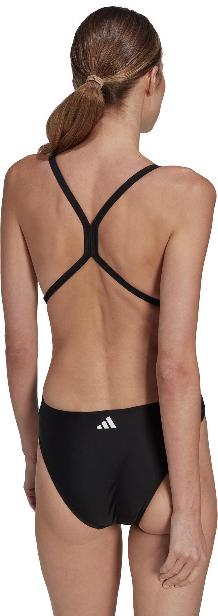 adidas adidas 3BARS PR SUIT Schwimmanzug Damen - black-white - 1 | SportScheck