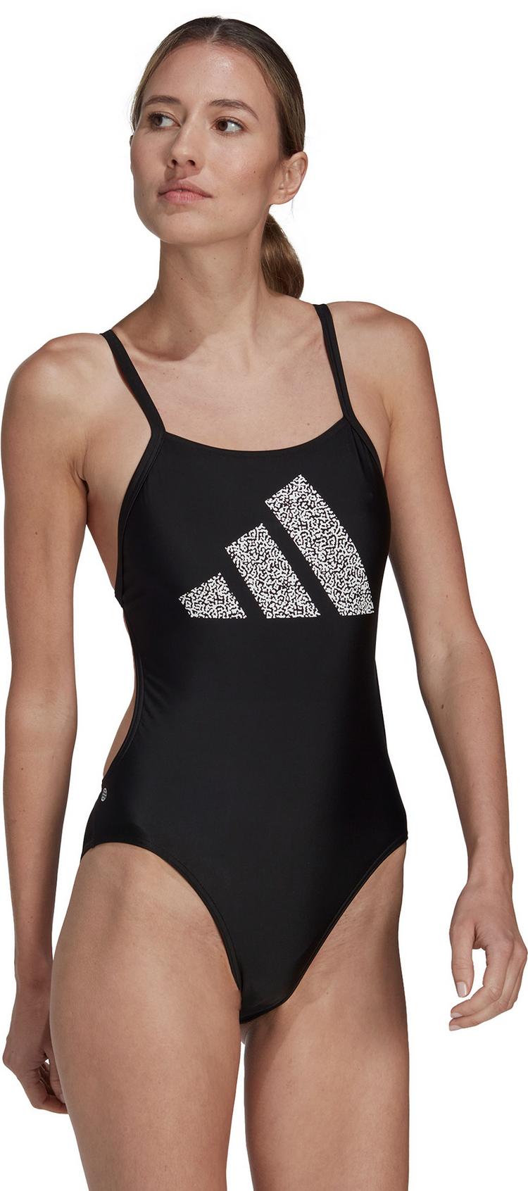 adidas adidas 3BARS PR SUIT Schwimmanzug Damen - black-white - 2 | SportScheck