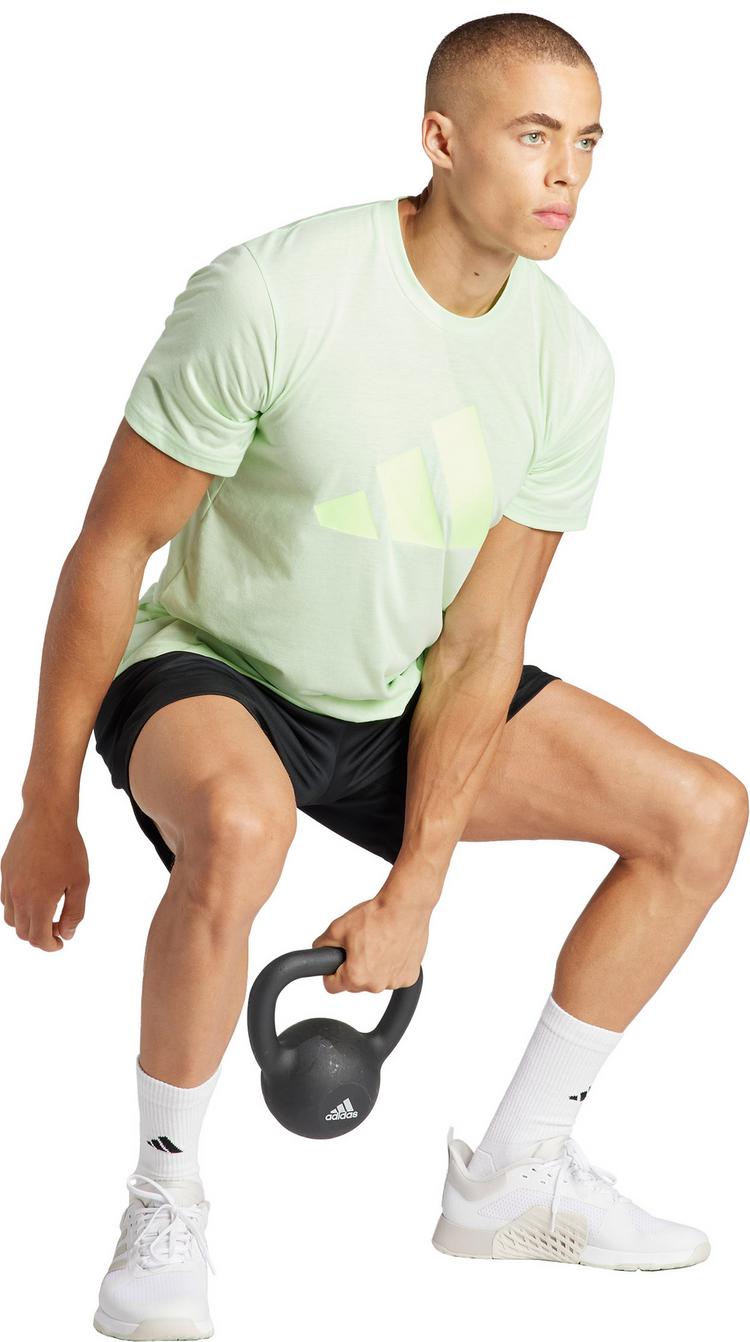 adidas adidas Train Essentials feelready Logo Funktionsshirt Herren - semi green spark-green spark - 2 | SportScheck