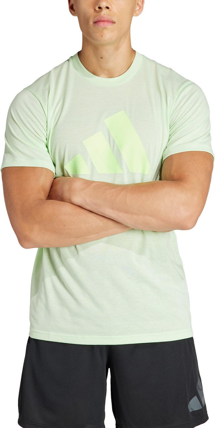 adidas adidas Train Essentials feelready Logo Funktionsshirt Herren - semi green spark-green spark - 3 | SportScheck