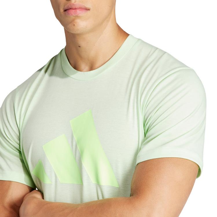 adidas adidas Train Essentials feelready Logo Funktionsshirt Herren - semi green spark-green spark - 4 | SportScheck